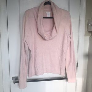 Baby Pink Cowl Neck Sweater